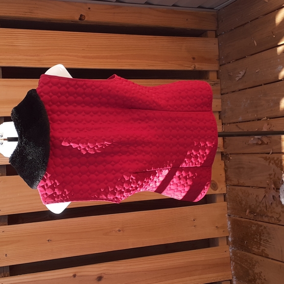 Quilted Vest w/ Removable Faux Fur Collar - Picture 5 of 11